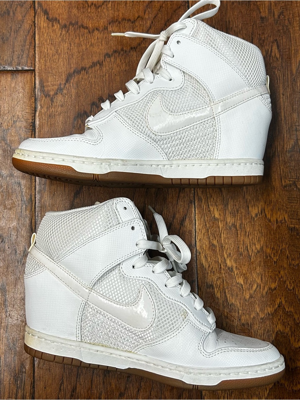 Nike Dunk Sky High 'White Gum' hidden wedge sneakers